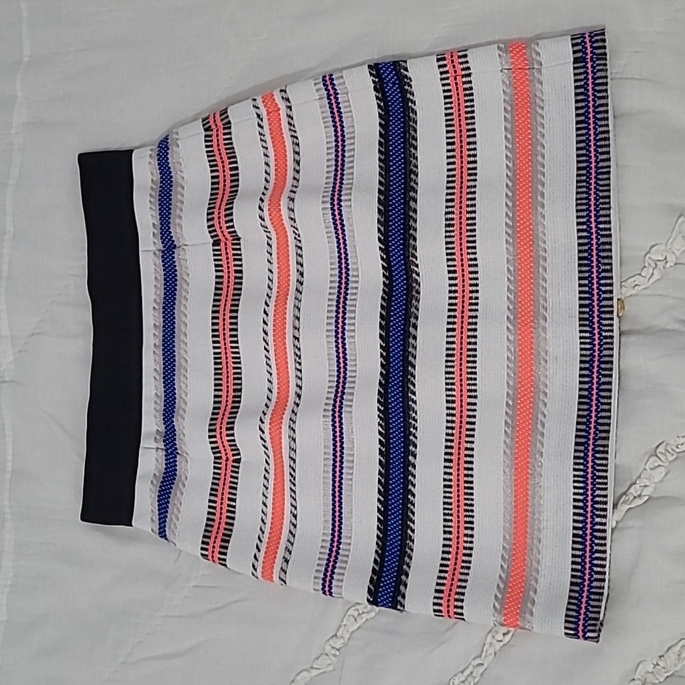 Womens Milly Multi-colored Mini Skirt Size 0